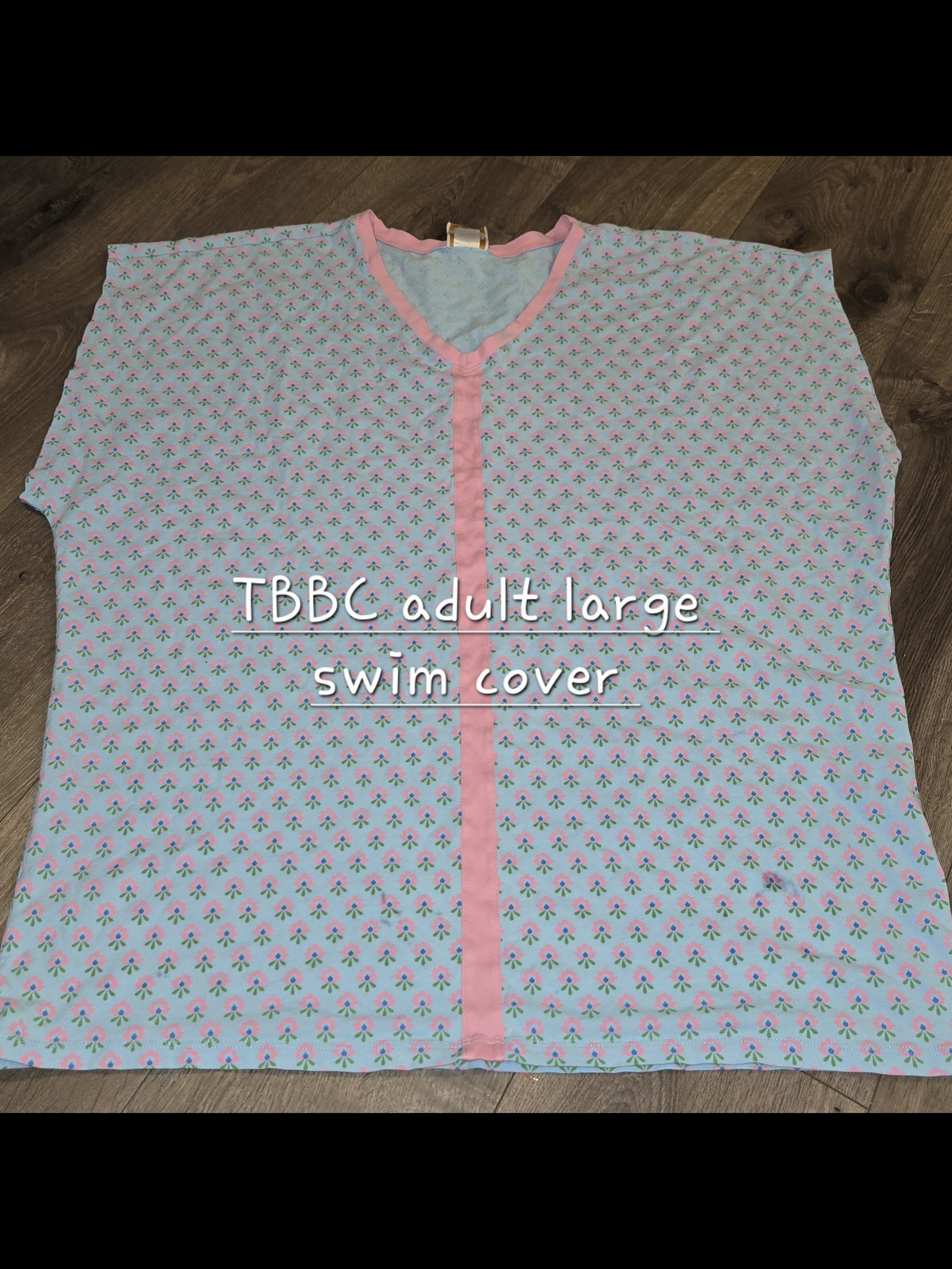 The Beaufort Bonnet Company Pink & Light Blue Floral Swim Coverup